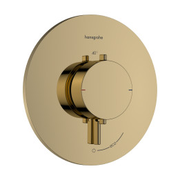 HG Ecostat Comfort S Bateria termostatyczna do 1 odbiornika, podtynkowa, Złoty Optyczny Polerowany