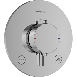 HG Ecostat Comfort S Bateria termostatyczna do 2 odbiorników zgodna z normą EN 1717, podtynkowa, Chrom