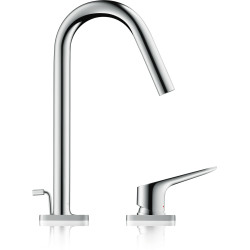 Axor Citterio M 2-otworowa jednouchwytowa bateria kuchenna 220 z wyciąganą wylewką, 2jet, Chrom