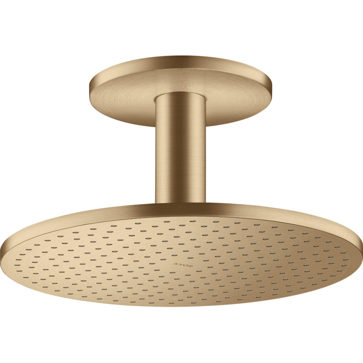 AX ShowerSolutions Głowica prysznicowa 300 2jet z przyłączem sufitowym, Brąz Szczotkowany