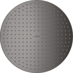 AX ShowerSolutions Głowica prysznicowa 300 2jet do montażu w suficie, Czarny Chrom Szczotkowany