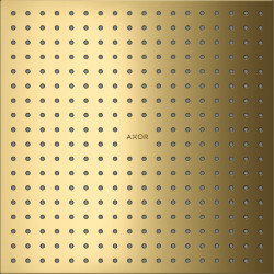 Axor ShowerSolutions Głowica prysznicowa 300/300 2jet do montażu w suficie, Złoty Optyczny Polerowany