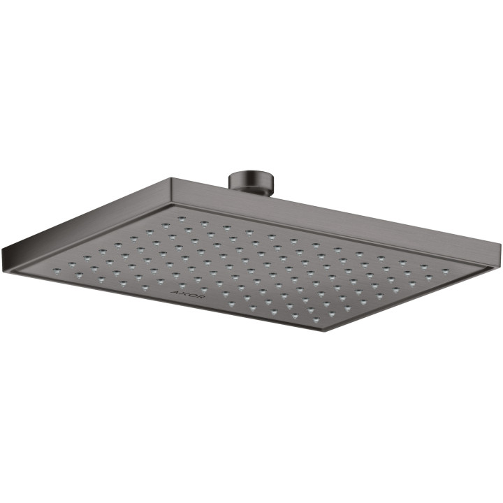 AX ShowerSolutions Głowica prysznicowa 245/185 1jet EcoSmart, Czarny Chrom Szczotkowany