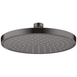 AX ShowerSolutions Głowica prysznicowa 220 1jet EcoSmart+, Czarny Chrom Szczotkowany