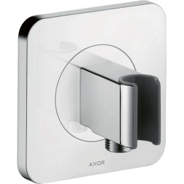 AX Citterio E Przyłącze węża prysznicowego 120/120 z uchwytem, softsquare, Chrom