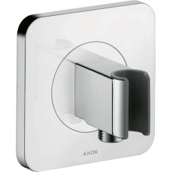 AX Citterio E Przyłącze węża prysznicowego 120/120 z uchwytem, softsquare, Chrom