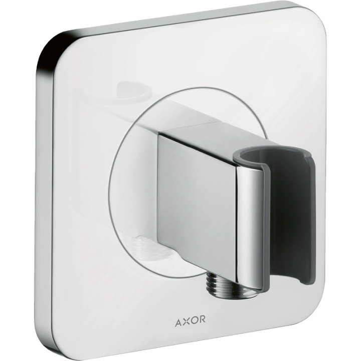 AX Citterio E Przyłącze węża prysznicowego 120/120 z uchwytem, softsquare, Chrom