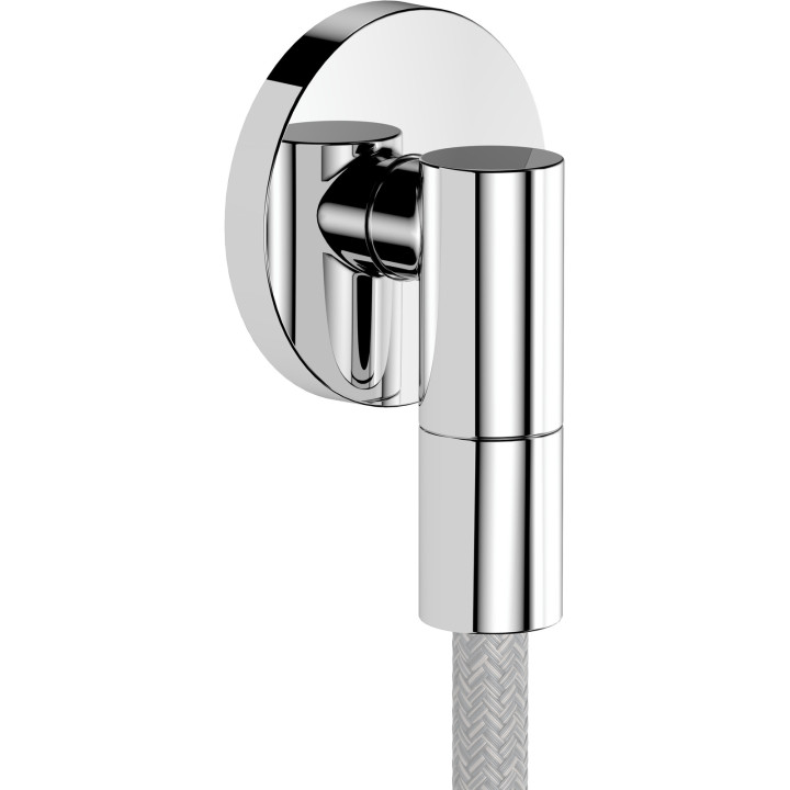 AX Wall outlet Fine Przyłącze węża, okrągłe, Chrom