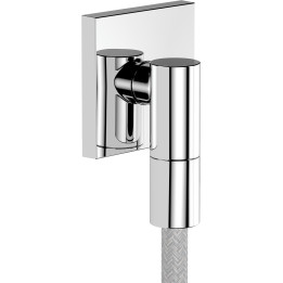 AX Wall outlet Fine Przyłącze węża, kwadratowe, Chrom