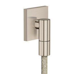 AX Wall outlet Fine Przyłącze węża, kwadratowe, Nikiel Szczotkowany