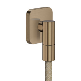 AX Wall outlet Fine Przyłącze węża, softsquare, Brąz Szczotkowany