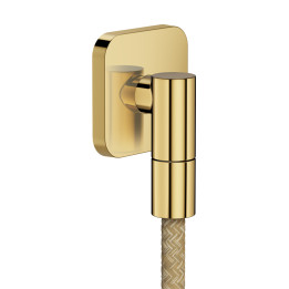 AX Wall outlet Fine Przyłącze węża, softsquare, Złoty Optyczny Polerowany