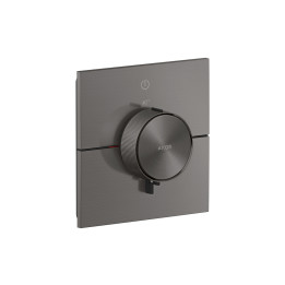 AX ShowerSelect ID Bateria termostatyczna do 1 odbiornika, kwadratowa, podtynkowa, Czarny Chrom Szczotkowany