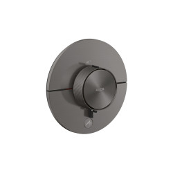 AX ShowerSelect ID Bateria termostatyczna HighFlow do 1 odbiornika z dodatkowym wyjściem, okrągła, podtynkowa, Czarny Chrom Szcz