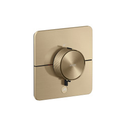 AX ShowerSelect ID Bateria termostatyczna HighFlow do 1 odbiornika z dodatkowym wyjściem, softsquare, podtynkowa, Brąz Szczotkow