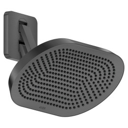 AX ShowerSphere Głowica prysznicowa 370/220 2jet EcoSmart z regulowanym ramieniem prysznicowym, Czarny Chrom Szczotkowany