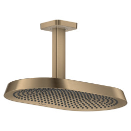 AX ShowerSphere Głowica prysznicowa 370/220 2jet EcoSmart z przyłączem sufitowym, Brąz Szczotkowany