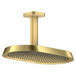 AX ShowerSphere Głowica prysznicowa 370/220 2jet EcoSmart z przyłączem sufitowym, Złoty Optyczny Polerowany