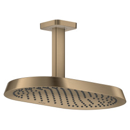 AX ShowerSphere Głowica prysznicowa 370/220 1jet z przyłączem sufitowym, Brąz Szczotkowany