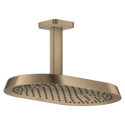 AX ShowerSphere Głowica prysznicowa 370/220 1jet EcoSmart z przyłączem sufitowym, Brąz Szczotkowany
