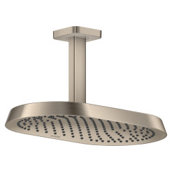 Axor ShowerSphere Głowica prysznicowa 370/220 1jet EcoSmart z przyłączem sufitowym, Nikiel Szczotkowany