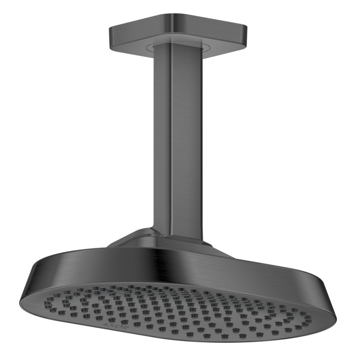 AX ShowerSphere Głowica prysznicowa 250/160 1jet z przyłączem sufitowym, Czarny Chrom Szczotkowany