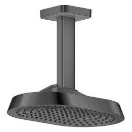 AX ShowerSphere Głowica prysznicowa 250/160 1jet EcoSmart+ z przyłączem sufitowym, Czarny Chrom Szczotkowany