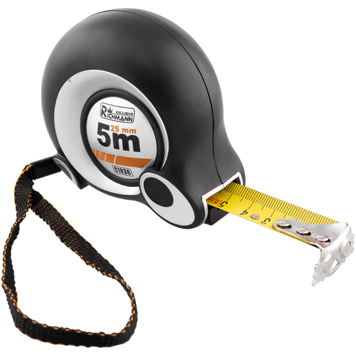 MIARA ERGONOMICZNA ZWIJANA MAGNES 5 M/25MM NYLON