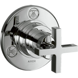 Axor Citterio Zawór odcinająco-przełączający Trio/Quattro z uchwytem krzyżowym, podtynkowy, Chrom