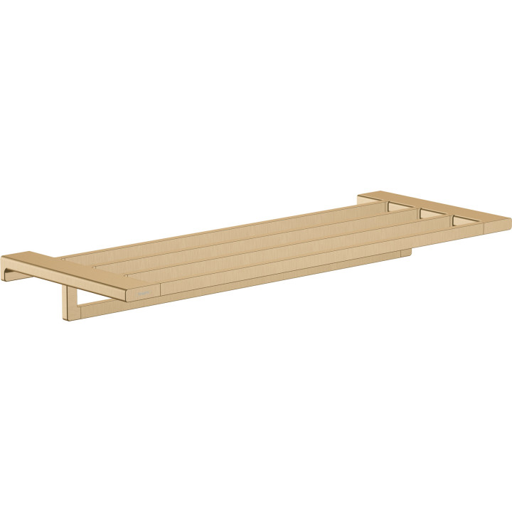 HG AddStoris Q Półka na ręczniki z wieszakiem, Brąz Szczotkowany
