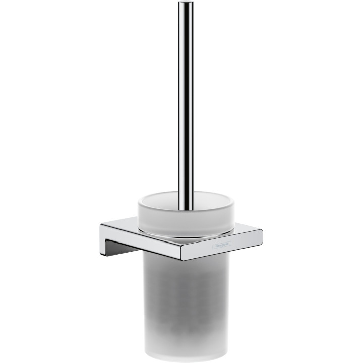 HG AddStoris Q Szczotka do WC z pojemnikiem, ścienna, Chrom