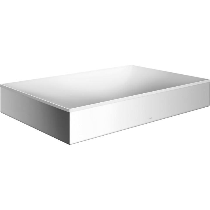 AX Suite Umywalka nablatowa 600/400 bez otworu na baterie i przelewu, Chrom