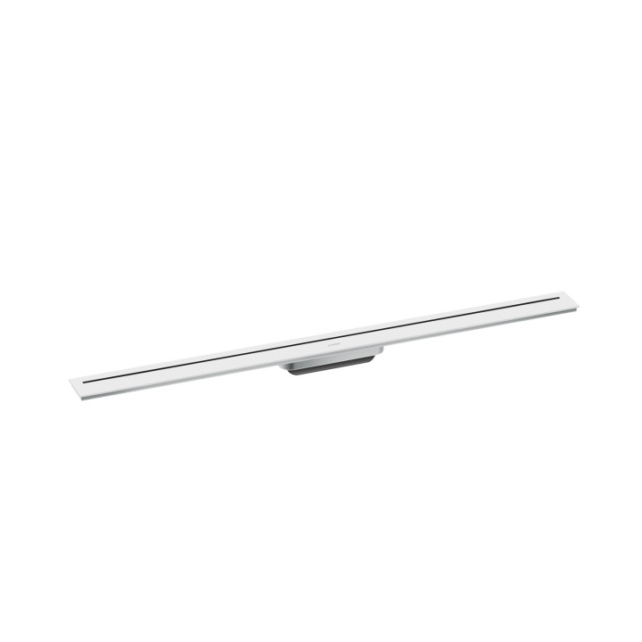AX Drain Element zewnętrzny odpływu liniowego 1000, montaż odsunięty od ściany, Biały Matowy