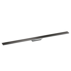 AX Drain Element zewnętrzny odpływu liniowego 1200, montaż odsunięty od ściany, Czarny Chrom Szczotkowany