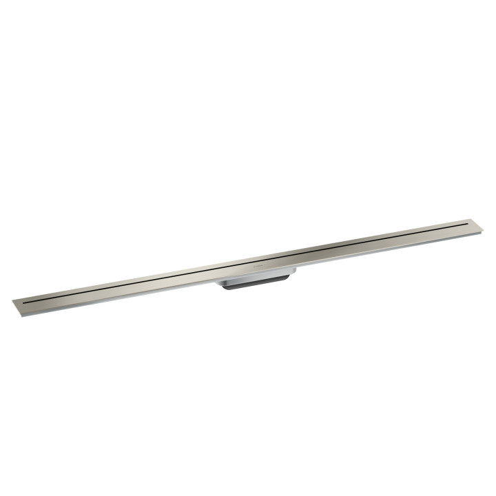 AX Drain Element zewnętrzny odpływu liniowego 1200, montaż odsunięty od ściany, Stal Szlachetna Szczotkowana