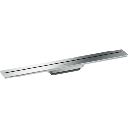 AX Drain Element zewnętrzny odpływu liniowego 700, montaż przyścienny, Chrom