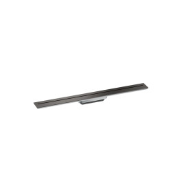 AX Drain Element zewnętrzny odpływu liniowego 800, montaż przyścienny, Czarny Chrom Szczotkowany