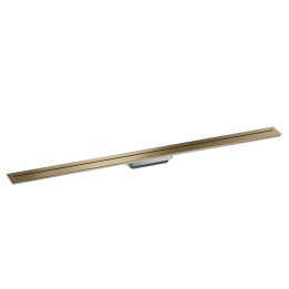AX Drain Element zewnętrzny odpływu liniowego 1200, montaż przyścienny, Brąz Szczotkowany