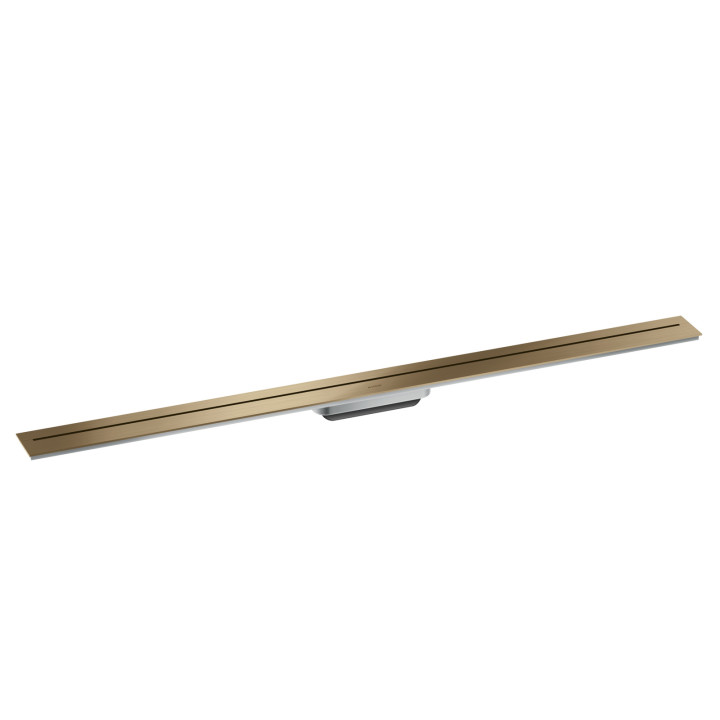 AX Drain Element zewnętrzny odpływu liniowego 1200, montaż przyścienny, Brąz Szczotkowany