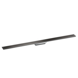 AX Drain Element zewnętrzny odpływu liniowego 1200, montaż przyścienny, Czarny Chrom Szczotkowany