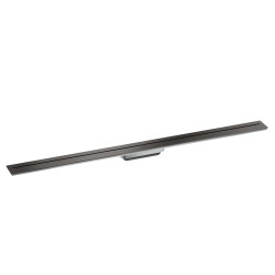 AX Drain Element zewnętrzny odpływu liniowego 1200, montaż przyścienny, Czarny Chrom Szczotkowany