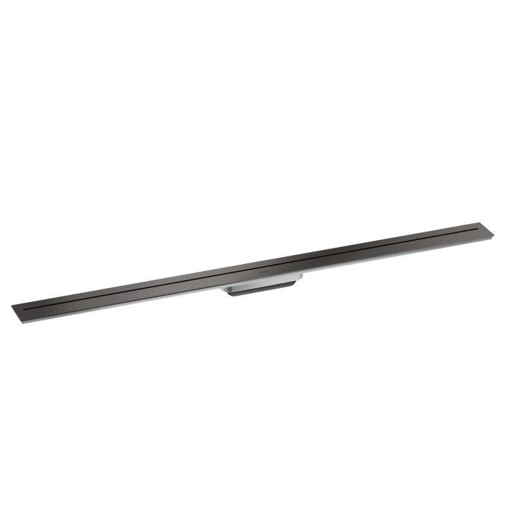 AX Drain Element zewnętrzny odpływu liniowego 1200, montaż przyścienny, Czarny Chrom Szczotkowany