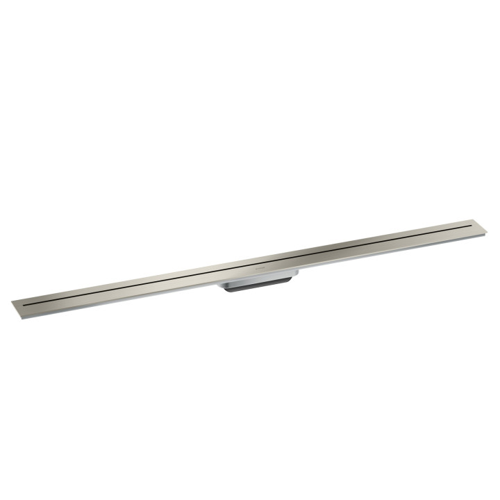 AX Drain Element zewnętrzny odpływu liniowego 1200, montaż przyścienny, Stal Szlachetna Szczotkowana