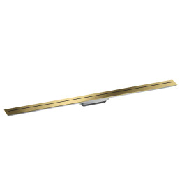 AX Drain Element zewnętrzny odpływu liniowego 1200, montaż przyścienny, Złoty Optyczny Polerowany