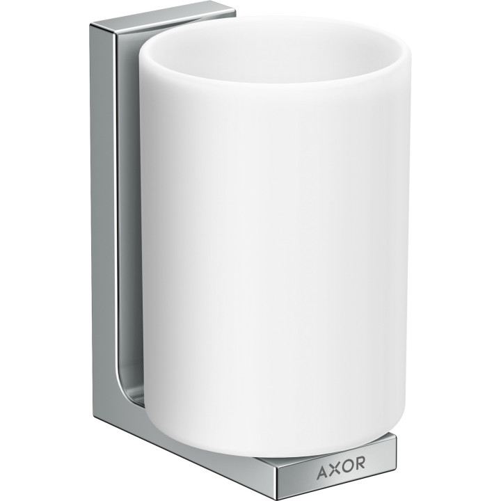 AX Universal Rectangular Kubek na szczoteczki do zębów, Chrom