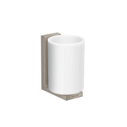 AX Universal Rectangular Kubek na szczoteczki do zębów, Nikiel Szczotkowany