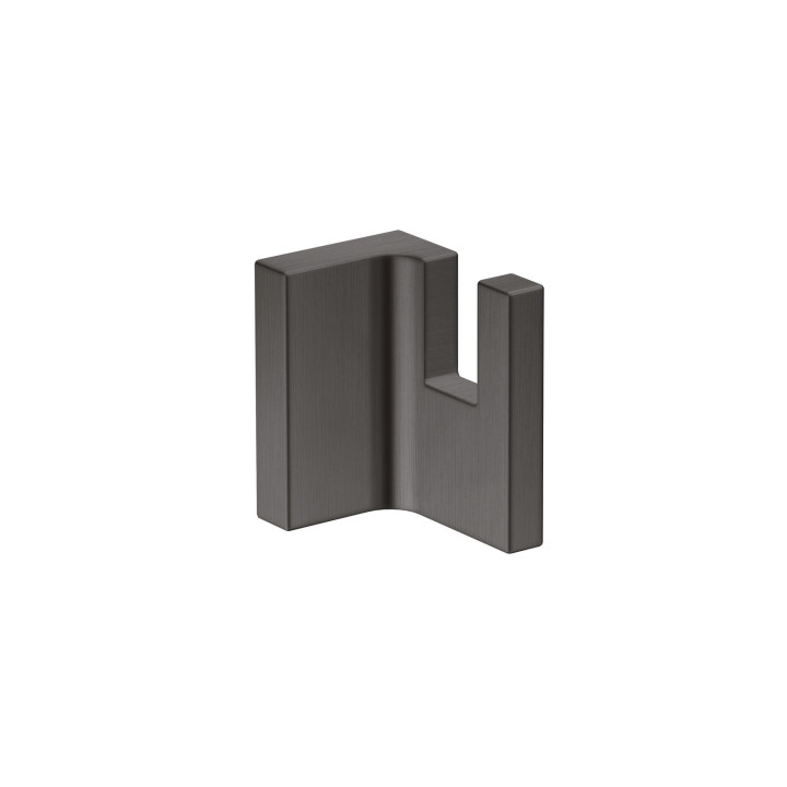 AX Universal Rectangular Haczyk na ręcznik, Czarny Chrom Szczotkowany