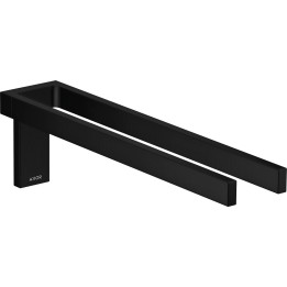 AX Universal Rectangular Wieszak na ręczniki, 2-ramienny, Czarny Matowy
