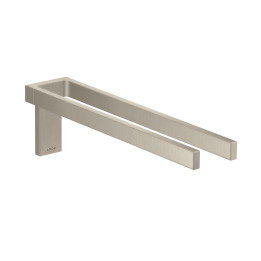 AX Universal Rectangular Wieszak na ręczniki, 2-ramienny, Nikiel Szczotkowany