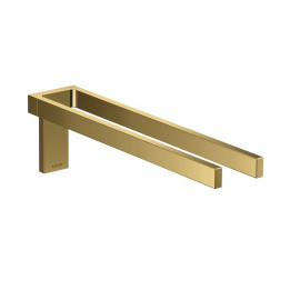AX Universal Rectangular Wieszak na ręczniki, 2-ramienny, Złoty Optyczny Polerowany